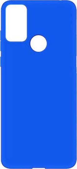 Umschlag Rückseite Silikon Blau (TCL 306 / 305 / 30 SE / 30E)