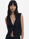 Flock Damen Jacke in Schwarz Farbe