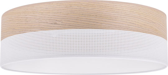 Light Home Πλαφονιέρα Οροφής Λευκή με Ντουί E27