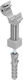 Handle Pin Ø 12 L-160 Plastic Galvanized