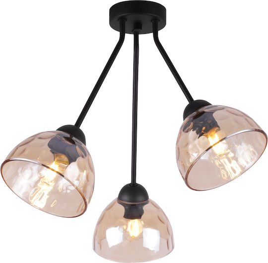 Light Home Πλαφονιέρα Οροφής Μελί με Ντουί E27
