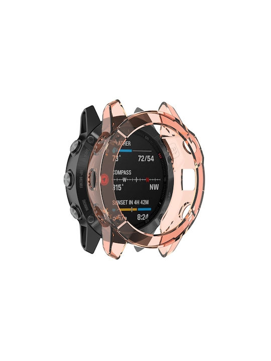 Protectoare Carcasă de Silicon în culoarea Portocaliu pentru Garmin Fenix 6
