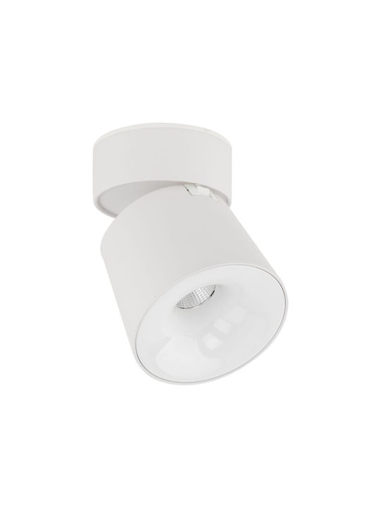TK Lighting LED Ρυθμιζόμενο Λευκό Σποτ σε Λευκό Χρώμα