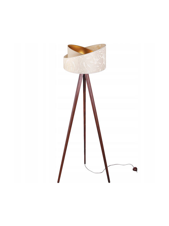 Light Home Lampa de podea cu Soclu pentru Bec E27 Maro
