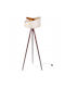 Light Home Lampa de podea cu Soclu pentru Bec E27 Maro