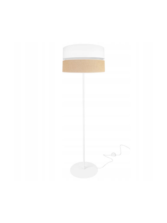 Light Home Lampa de podea Î152xL40cm. cu Soclu pentru Bec E27 Alb