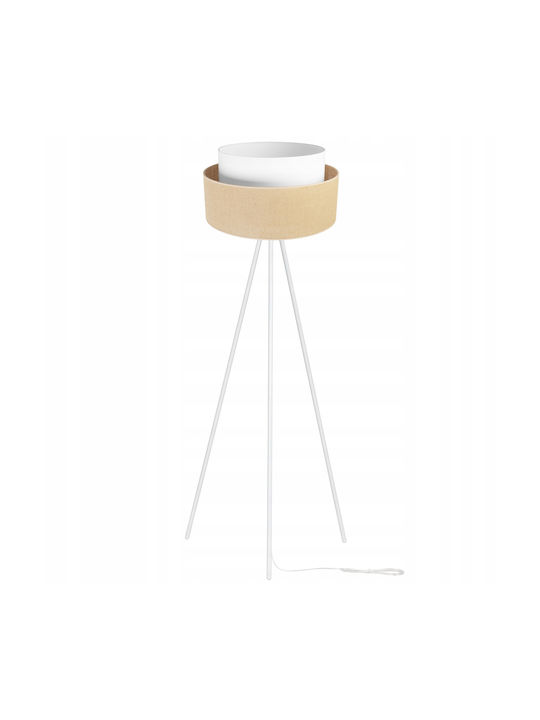 Light Home Floor Lamp H150cm. with Socket for Bulb E27 White
