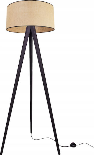 Light Home Floor Lamp H145cm. with Socket for Bulb E27 White