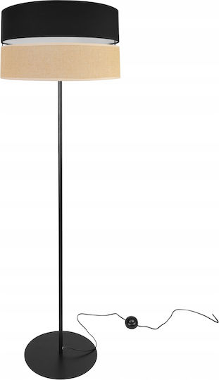 Light Home Lampa de podea Î152xL40cm. cu Soclu pentru Bec E27 Negru