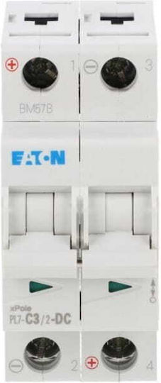 Circuit Breaker 2 Poles C 3A 10kA DC PL7-C3/2-DC 264897