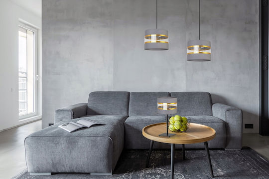 Light Home Μεταλλικό Πορτατίφ για Ντουί E27 με Μαύρο Καπέλο και Βάση