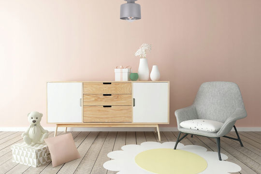 Light Home Κρεμαστό Φωτιστικό Γκρι με Ντουί E27