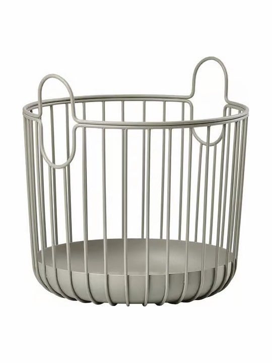 Zone Denmark Dekorativer Korb Metallisch Beige 20x20x20cm