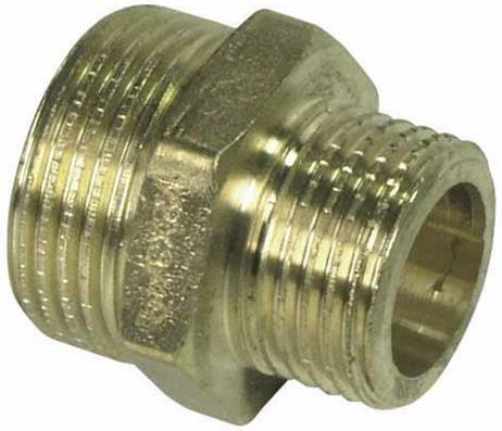 Brass Reducing Nipple 1 X 1/2 Brass