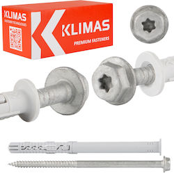 Klimas Βίδα Torx Γαλβανιζέ με Διάμετρο M12mm Klimas Βίδα Torx Γαλβανιζέ με Διάμετρο M12mm
