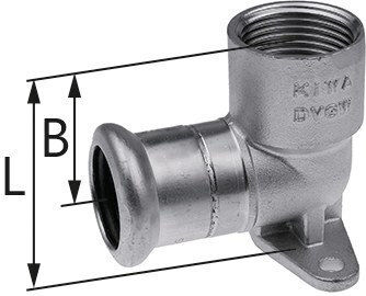Cot De Ţeavă Cu Urechi Gw Inox 15 Rp1/2" L = 41 Mm
