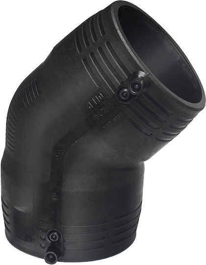 45° Електро-сварен Кут D125 Pe100 Sdr11 Pn10 Газ/pn16 Вода
