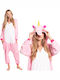 Pijama Onesie De Iarnă Pentru Dama Roz