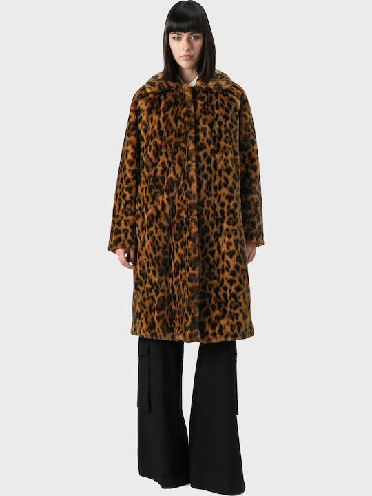 Κοντή Γυναικεία Γούνα Leopard Print