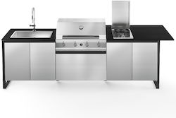 Steel Cucine Ψησταριά Υγραερίου 4 Εστιών 25kW