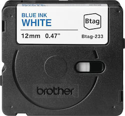 Brother Ταινία Ετικετογράφου 4m x 12mm σε Μπλε Χρώμα Brother Ταινία Ετικετογράφου 4m x 12mm σε Μπλε Χρώμα