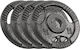Rebel Scheibenset Olympischen Typs Metall 4 x 2.5kg Φ50mm mit Griffen