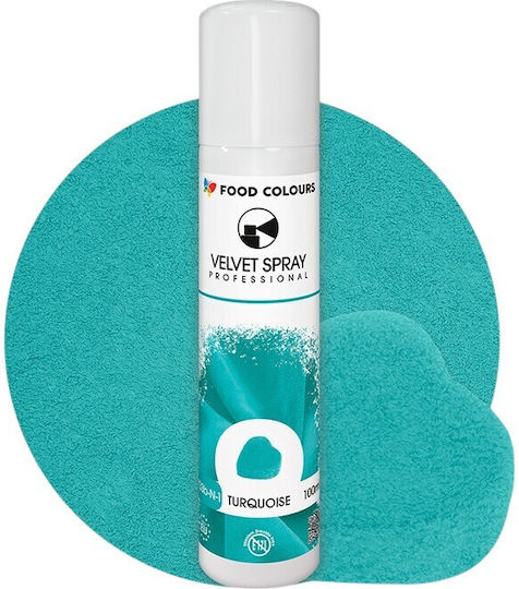 Spray Suede Turquoise Food Colours Velvet 100 Ml Turquoise