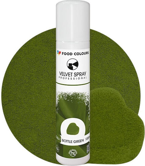 Velvet Spray Bottle Green Food Colours 100 Ml