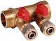 Pex Distributor 1x16 2 Sections Hot Water Cwu