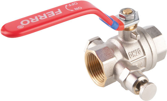 Ball Valve Nut-to-Nut Lever Air Vent Plug 3/4 Inch F-power