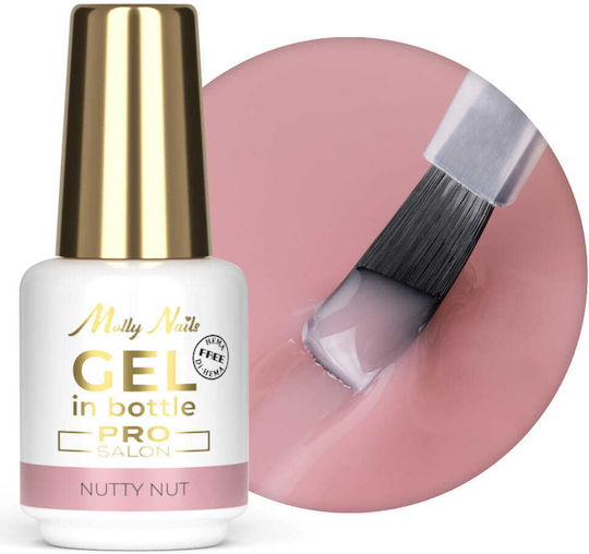 Building Gel In Bottle Brush Gel In Bottle Molly Nails Pro Salon Nutty Nut Hema/di-hema Free 15g