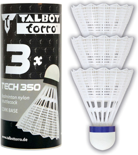 Talbot Torro Tech Φτερά Badminton 3τμχ