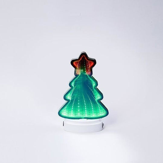 cu lumină LED Decorațiune de Crăciun Braduleț 20cm. Baterie Verde