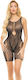 Women's Fishnet Bodystocking Shorts Leopard Print Pink Lipstick Animal Inside Bike Short Bodystocking One Size Black