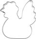 Steel Cookie Cutter Chicken 6.5 Cm