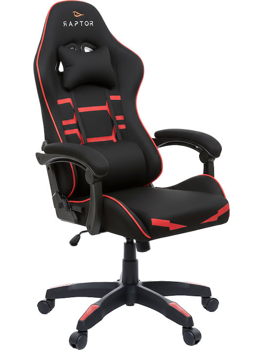 Inferno Raptor Artificial Leather Gaming Chair with Footrest Red