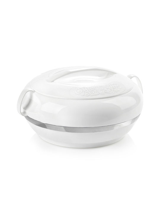 Orion Lunchbox Isolierte Lunchbox Kunststoff Weiß 2300ml 1Stück