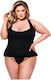 Corset Negru Baci Lingerie Bustier Plus Size Negru