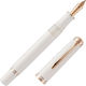 Pelikan Souverän M600 Writing Pen Medium White with Blue Ink