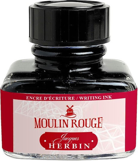Jacques Herbin Ersatz- und Füllfederhaltertinten für Füllfederhalter Rote 30ml
