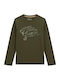 Kids' Shirt Long Sleeve Khaki