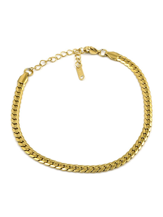 Βραχιόλι Ποδιού Ανοξείδωτο Ατσάλι Awear Jay Gold