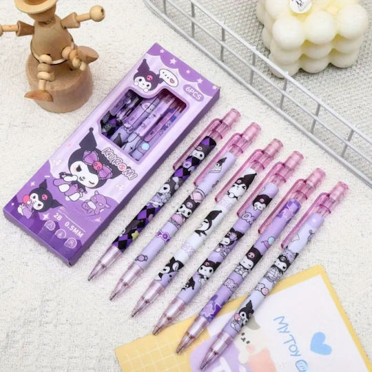Kuromi Mechanische Bleistifte Set mit Radiergummi 0,5