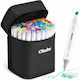 Ohuhu Oahu Drawing Markers 3mm Thin Double Tip ...