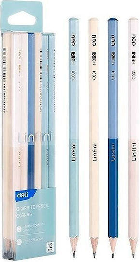 Deli Bleistift Sechseckig Linfini HB Assorti 1 Stück