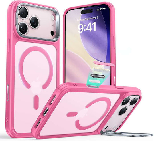 ESR Classic Hybrid Halolock Kickstand Umschlag Rückseite Metallisch Rosa (iPhone 17 Pro)