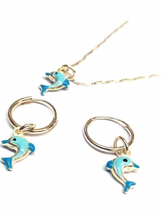 Amalfi Accessories Set mit Halskette & Ohrringe aus Silber