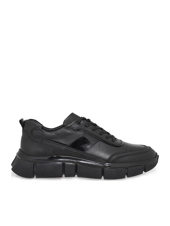 Sneakers Μαυρο Δερμα