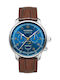 Zeppelin Men's Watch 42mm Battery with Brown Leather Strap