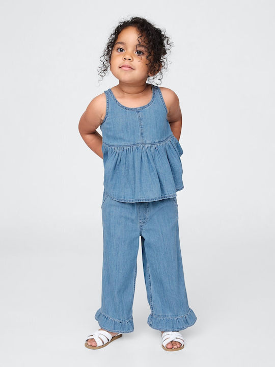 Set pentru copii cu pantaloni Iarnă 2buc Medium Wash